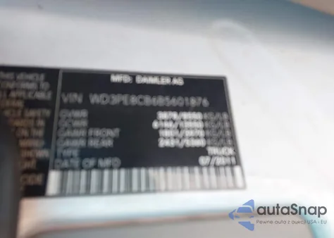 2011 Mercedes-Benz Sprinter 2500 High Roof from USA, damaged, VIN WD3PE8CB6B5601876